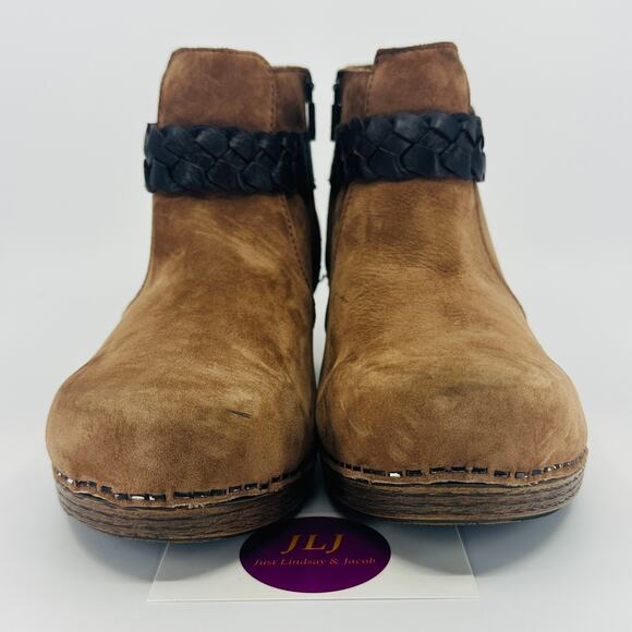 Dansko Women's Michelle Amber Nubuck Comfort Ankle Booties Size 39 EU/ 8.5-9 US - Picture 2 of 12